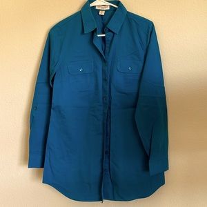 Coldwater Creek long shirt in blue